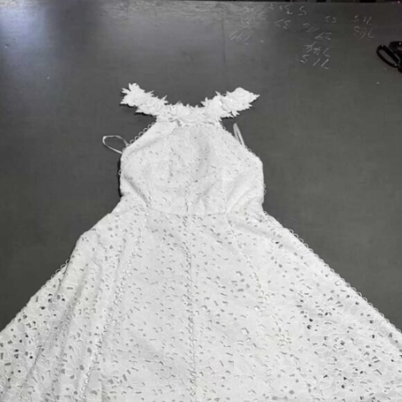 ZIMMERMAN Cutout quilted linen mini dress floral - Picture 4 of 8